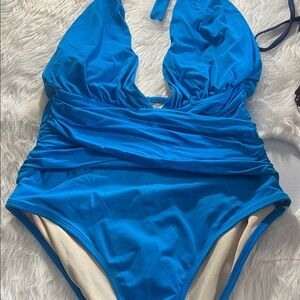 LA BLANCA  FREE Tommy  CONTROL ONE PIECE Blue - Swimsuit